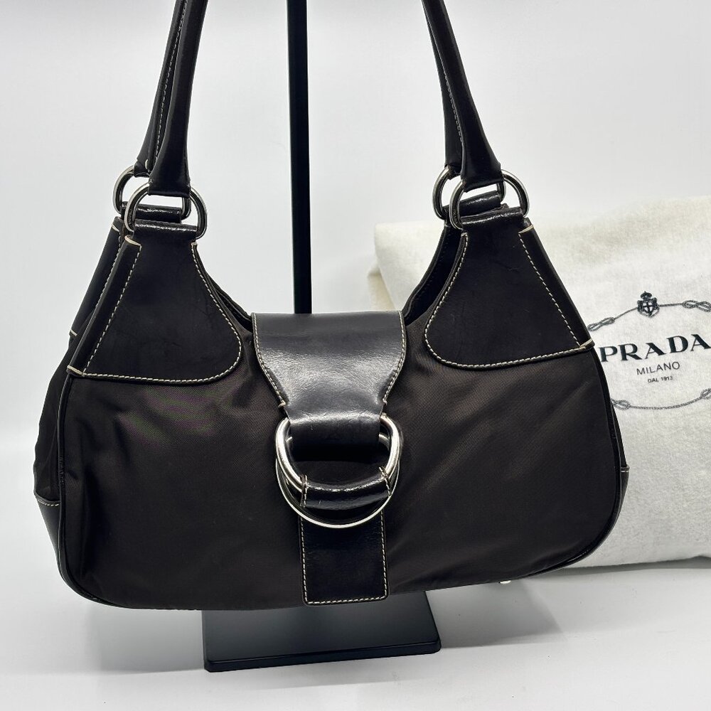 AUTHENTIC PRADA TESSUTO Shoulder Bag Dust Bag Included